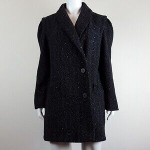 Vintage 80's Weather Wise Black Pea Coat